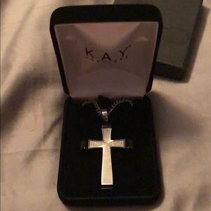 A cross necklace